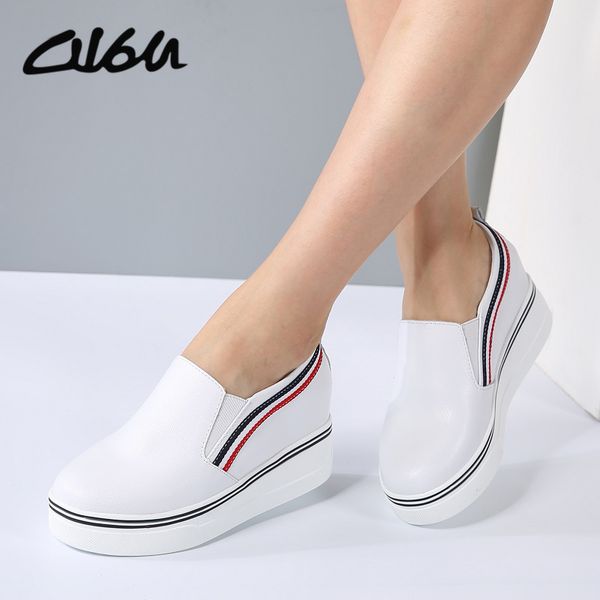 o16u women sneakers fashion platform casual shoes genuine leather low slip on increasing ladies white black shoes designer y190704
o16u women sneakers fashion platform casual shoes genuine leather low slip on increasing ladies white black shoes designer y190704