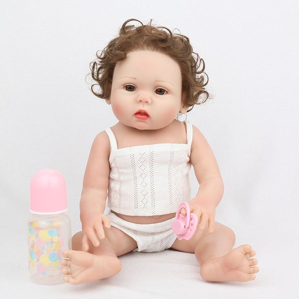 18inch adorable newborn baby girl dolls, silicone full body reborn baby for children
18inch adorable newborn baby girl dolls, silicone full body reborn baby for children
