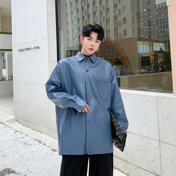 мужской streetwear хип-хоп панк черный синий сыпучие рубашка куртка верхняя одежда мужчин с длинным рукавом повседневная кожа рубашка кардиг, White;black
мужской streetwear хип-хоп панк черный синий сыпучие рубашка куртка верхняя одежда мужчин с длинным рукавом повседневная кожа рубашка кардиг, White;black