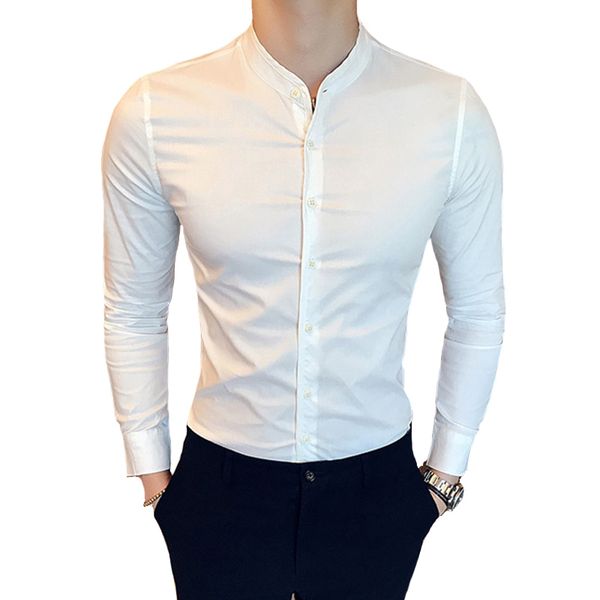 isurvivor 2019 men spring long sleeved cotton shirts camisa masculina male casual fashion slim fit business dress shirts outwear, White;black
isurvivor 2019 men spring long sleeved cotton shirts camisa masculina male casual fashion slim fit business dress shirts outwear, White;black