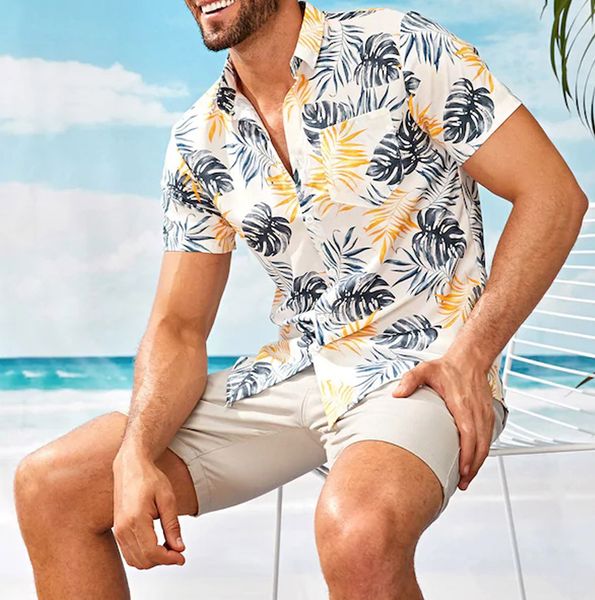 hawaiian shirt mens stand collar flora print mens clothing short sleeve turn down collor dress shirt vacation beach shirts, White;black
hawaiian shirt mens stand collar flora print mens clothing short sleeve turn down collor dress shirt vacation beach shirts, White;black