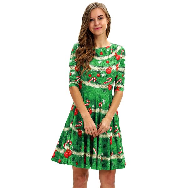 travel slim waist women dress mini fashion a line summer autumn party pleated christmas print soft half sleeve crew neck, Black;gray
travel slim waist women dress mini fashion a line summer autumn party pleated christmas print soft half sleeve crew neck, Black;gray
