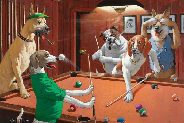 home decor art arthur sarnoff собаки играют в бильярд ручная роспись hd печать картины маслом на холсте стены искусства картинки 19
home decor art arthur sarnoff собаки играют в бильярд ручная роспись hd печать картины маслом на холсте стены искусства картинки 19