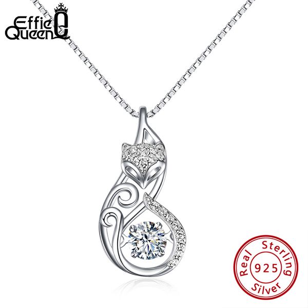 Effie Queen Crystal Women S925 Sterling Silver Necklaces Cute Fox Pendant Necklace for Women Lady Girl Jewelry Best Gift BN53
Effie Queen Crystal Women S925 Sterling Silver Necklaces Cute Fox Pendant Necklace for Women Lady Girl Jewelry Best Gift BN53