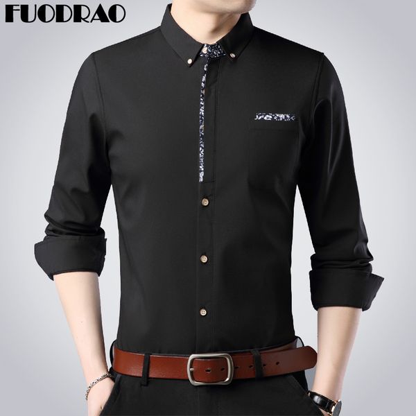 men's casual shirts 2021 spring long sleeve men fashion print shirt male slim fit chemise homme e025, White;black
men's casual shirts 2021 spring long sleeve men fashion print shirt male slim fit chemise homme e025, White;black