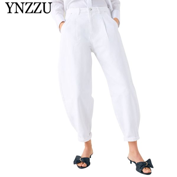 ynzzu new design white jeans woman 2019 new high waist ankle-length jeans female denim pants ladies loose harem yb353, Blue
ynzzu new design white jeans woman 2019 new high waist ankle-length jeans female denim pants ladies loose harem yb353, Blue