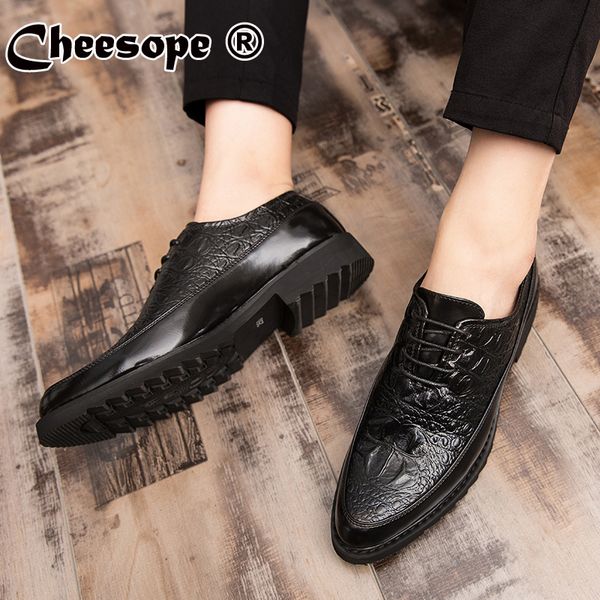 crocodile pattern men dress business white leather shoes mens luxury italian formal wedding casual leather boat loafer shoes men, Black
crocodile pattern men dress business white leather shoes mens luxury italian formal wedding casual leather boat loafer shoes men, Black
