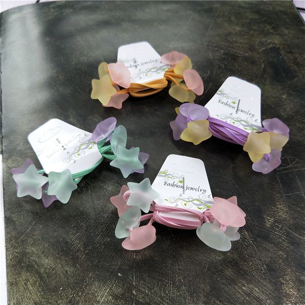 2020 new acrylic hair accessories frosted star rubber band hair accessories, Slivery;white
2020 new acrylic hair accessories frosted star rubber band hair accessories, Slivery;white