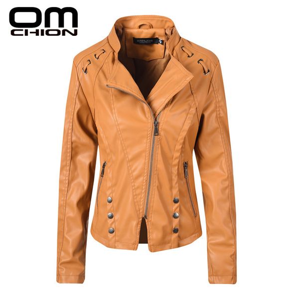 omchion motorcycle leather jacket woman 2019 fashion rivet black diagonal zipper faux pu leather coat short biker jackets lmj131
omchion motorcycle leather jacket woman 2019 fashion rivet black diagonal zipper faux pu leather coat short biker jackets lmj131