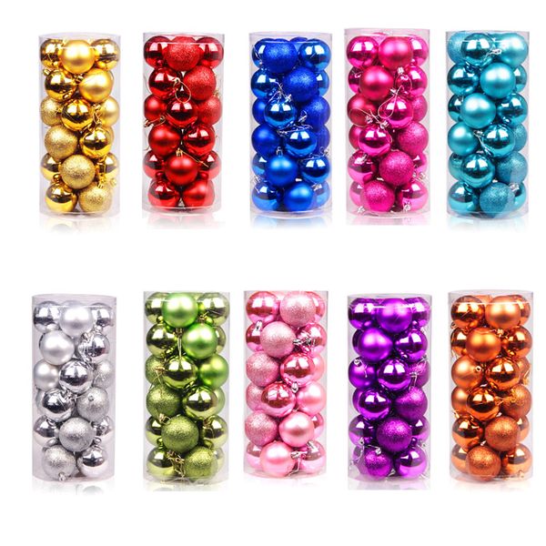 24pcs / set рождественский бал дерево висячие украшения игрушки новый год home party decor j2y
24pcs / set рождественский бал дерево висячие украшения игрушки новый год home party decor j2y