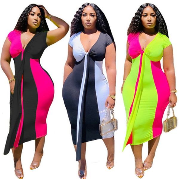women dresses fashion clothing short sleeve casual dresses v- neck dress spring summer clothes dhl 2978, Black;gray
women dresses fashion clothing short sleeve casual dresses v- neck dress spring summer clothes dhl 2978, Black;gray
