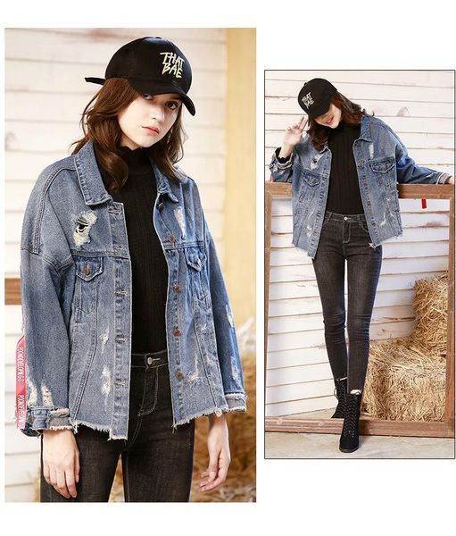 new european and american women s denim sequined irregularly ripped and jackets for fall vestes designer pour hommes 2020 size s-xl, Black;brown
new european and american women s denim sequined irregularly ripped and jackets for fall vestes designer pour hommes 2020 size s-xl, Black;brown