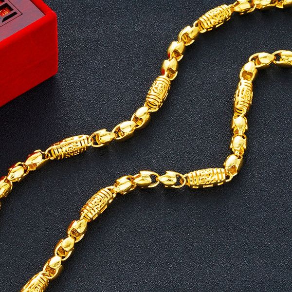 hip hop mens necklace 18k yellow gold filled beads chain classic mens jewelry punky style male accessories, Silver
hip hop mens necklace 18k yellow gold filled beads chain classic mens jewelry punky style male accessories, Silver