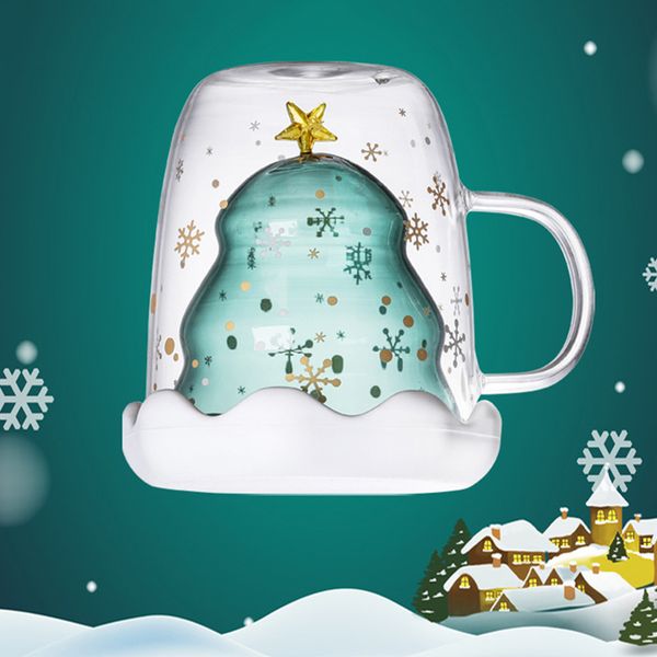 300ml christmas heat resistant double wall tea coffee glass insulation cup mug drinkware xmas gift holiday household kitchen cup
300ml christmas heat resistant double wall tea coffee glass insulation cup mug drinkware xmas gift holiday household kitchen cup