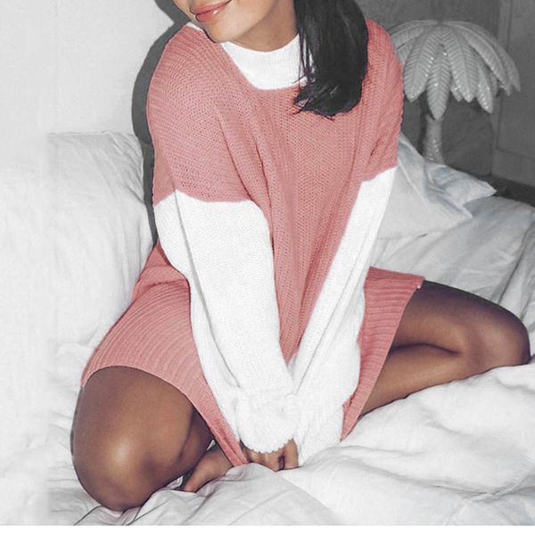 women autumn knitted patchwork sweaters casual lantern sleeve pullovers 2019 new ladies sweater dress winter female jumper, White;black
women autumn knitted patchwork sweaters casual lantern sleeve pullovers 2019 new ladies sweater dress winter female jumper, White;black