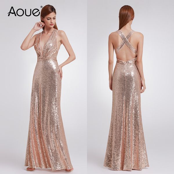 aoue formal evening dresses v neck long silver rose gold sequin wedding-guest party 2019 maxi evening gown dress, White;black
aoue formal evening dresses v neck long silver rose gold sequin wedding-guest party 2019 maxi evening gown dress, White;black