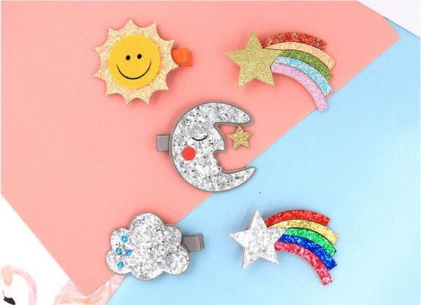 1000pcs cute moon hair clips sparkly sun glitter rainbow felt hairpin girls children hair accessories, Slivery;white
1000pcs cute moon hair clips sparkly sun glitter rainbow felt hairpin girls children hair accessories, Slivery;white