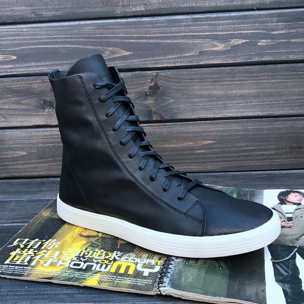 new list 2017 fashion genuine leather version increase high tide men's shoes factory outlet high bandage personalized boots, Black
new list 2017 fashion genuine leather version increase high tide men's shoes factory outlet high bandage personalized boots, Black