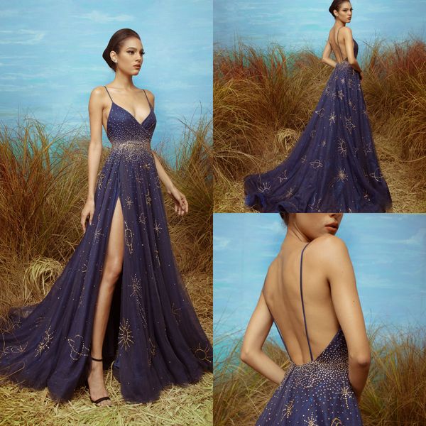 2020 fairy evening dresses a line beaded sweep train backless prom dress party wear high side split formal gowns robes de soirée, Black;red
2020 fairy evening dresses a line beaded sweep train backless prom dress party wear high side split formal gowns robes de soirée, Black;red