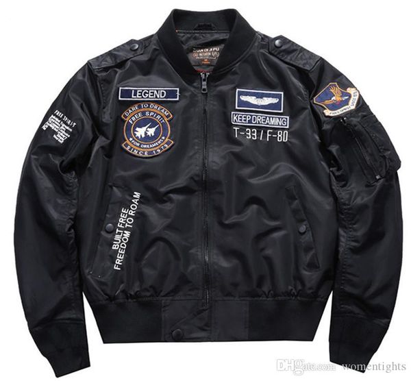 letter embroidery mens designer jackets fashion loose epaulet zipper mens bomber jackets casual pockets males clothing, Black;brown
letter embroidery mens designer jackets fashion loose epaulet zipper mens bomber jackets casual pockets males clothing, Black;brown