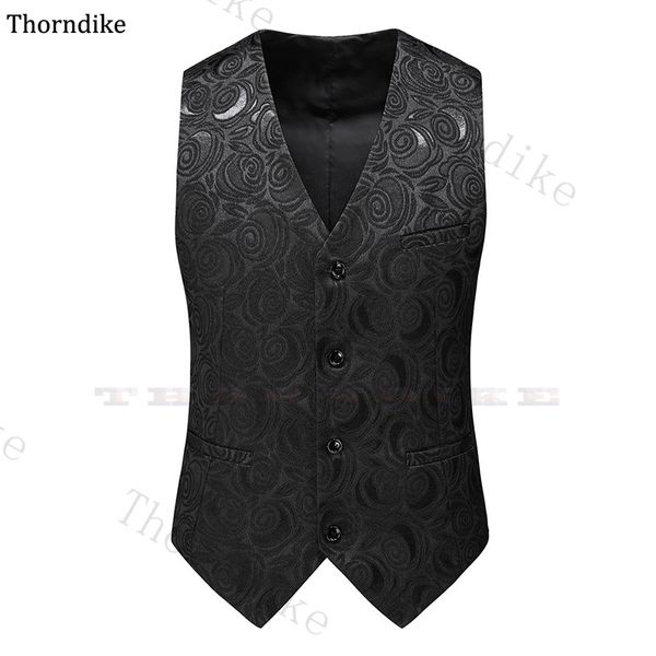 thorndike men's suit vest male waistcoat for wedding formal jacket v-neck sleeveless black business vest plus size men's, Black;white
thorndike men's suit vest male waistcoat for wedding formal jacket v-neck sleeveless black business vest plus size men's, Black;white
