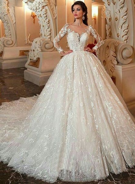 modest long sleeve wedding dresses vintage 2019 garden lace appliqued bridal gowns tulle a line boho plus size wedding dress, White
modest long sleeve wedding dresses vintage 2019 garden lace appliqued bridal gowns tulle a line boho plus size wedding dress, White