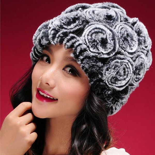 13601 new real knitted rex fur hat thick wool lining beanie women hat winter cap fur flower headgear skullies 13601, Blue;gray
13601 new real knitted rex fur hat thick wool lining beanie women hat winter cap fur flower headgear skullies 13601, Blue;gray
