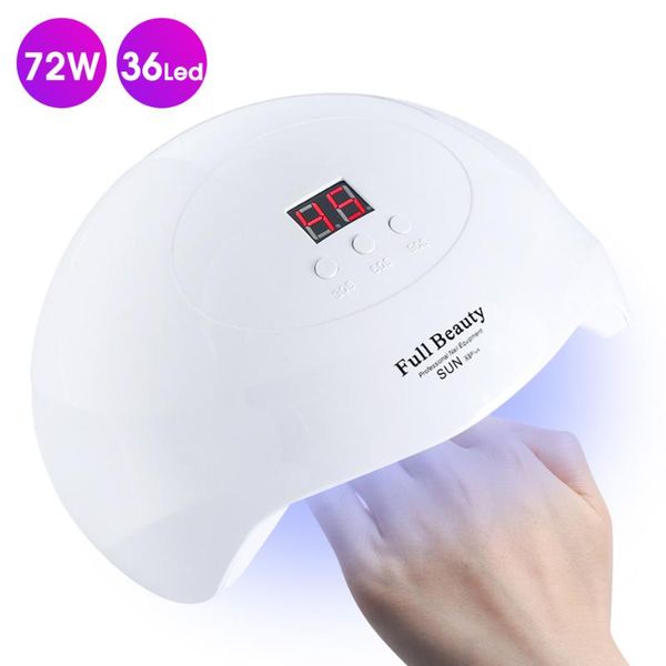 72w профессиональный uv lamp nail осушитель светодиодные лампы cure for all гель лак инфракрасная смарт быстро сохнет маникюрные оборудовани
72w профессиональный uv lamp nail осушитель светодиодные лампы cure for all гель лак инфракрасная смарт быстро сохнет маникюрные оборудовани