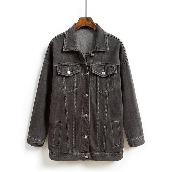 2019 new jeans jacket for spring wear women's loose black slim jacket, Black;brown
2019 new jeans jacket for spring wear women's loose black slim jacket, Black;brown