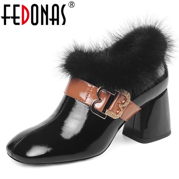 fedonas ankle boots women genuine leather boots women autumn winter party basic shoes woman metal buckle side zipper short, Black
fedonas ankle boots women genuine leather boots women autumn winter party basic shoes woman metal buckle side zipper short, Black