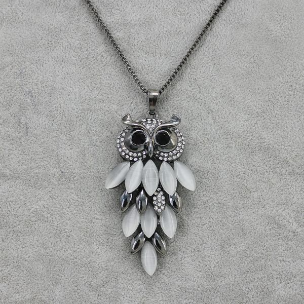 2020 new fashion owl many rhinestone pendant women sweater chain necklace personalized diy accessories jewelry, Silver
2020 new fashion owl many rhinestone pendant women sweater chain necklace personalized diy accessories jewelry, Silver