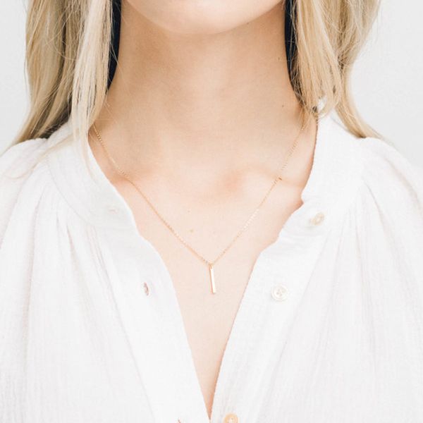 laramoi simple women pendant necklace strip stainless steel gold sliver color jewelry for women accessories girlfriend gift, Silver
laramoi simple women pendant necklace strip stainless steel gold sliver color jewelry for women accessories girlfriend gift, Silver