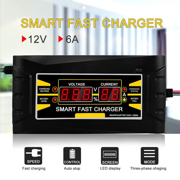 full automatic car battery charger 110v/220v to 12v 6a/10a smart fast power charging for wet dry lead acid lcd display eu plug
full automatic car battery charger 110v/220v to 12v 6a/10a smart fast power charging for wet dry lead acid lcd display eu plug