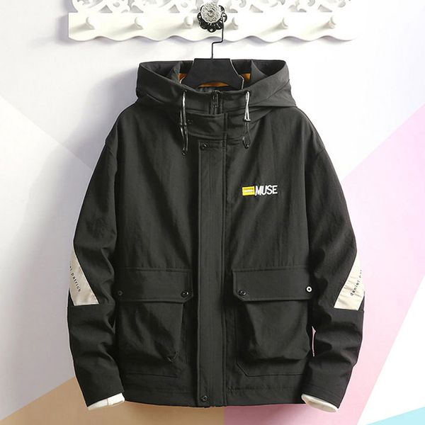 men jacket 2019 autumn winter casual fashion moletom feminino inverno patchwork hoodie multi-pockets outwear jackets mens, Black;brown
men jacket 2019 autumn winter casual fashion moletom feminino inverno patchwork hoodie multi-pockets outwear jackets mens, Black;brown