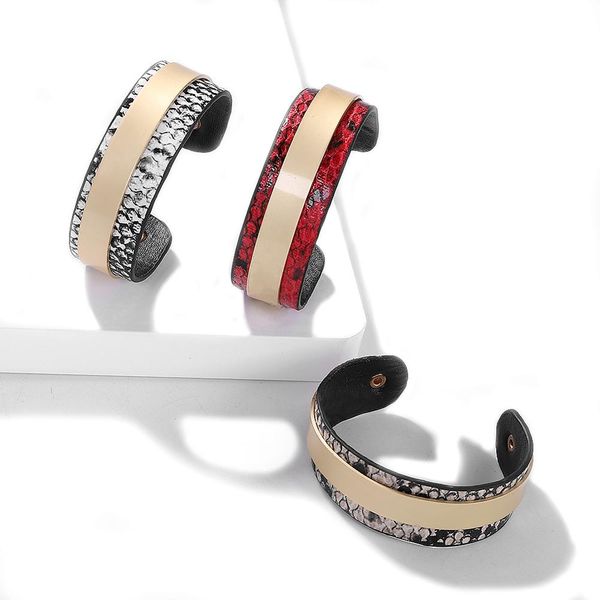 trendy simple elegant cuff leather bracelet for women 2019 new korean colorful casual charm bangles wedding party birthday gift, Black
trendy simple elegant cuff leather bracelet for women 2019 new korean colorful casual charm bangles wedding party birthday gift, Black