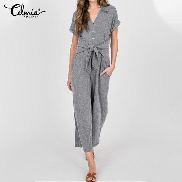 2020 new retro jumpsuits celmia womens summer rompers v-neck short sleeve casual playsuits loose plus size belted overalls, Black;white
2020 new retro jumpsuits celmia womens summer rompers v-neck short sleeve casual playsuits loose plus size belted overalls, Black;white