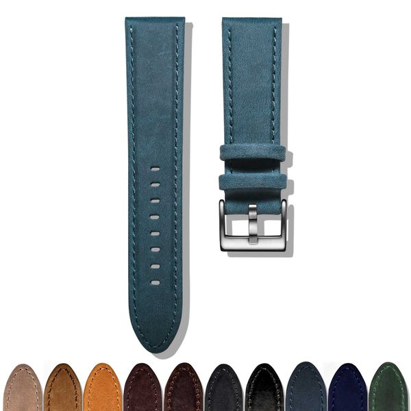 hemsut leather watch bands light blue handmade replacement strap for men or women size 16mm 18mm 20mm 22mm quick release, Black;brown
hemsut leather watch bands light blue handmade replacement strap for men or women size 16mm 18mm 20mm 22mm quick release, Black;brown