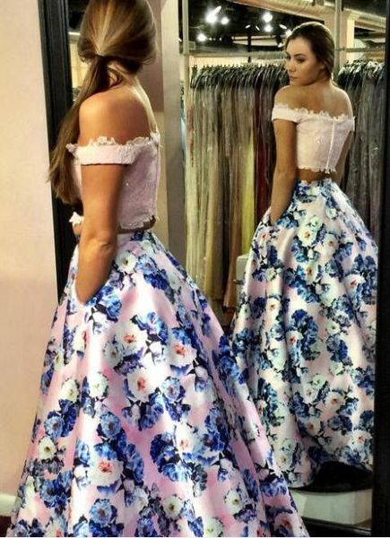 two pieces long printed a-line lace prom dresses with pockets plus size custom made sleeveless evening gowns party dress for girls, Black
two pieces long printed a-line lace prom dresses with pockets plus size custom made sleeveless evening gowns party dress for girls, Black