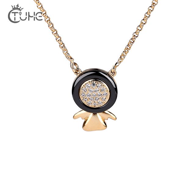 pendant necklaces lovely girl necklace for women gold silver color plus bling crystal good quality ceramic jewelry gift
pendant necklaces lovely girl necklace for women gold silver color plus bling crystal good quality ceramic jewelry gift