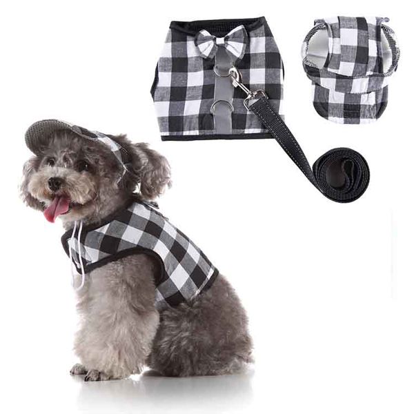 dog harness pet dog cat leashes suit black and white lattice reflective chest strap suit including hat chest strap reflective strap
dog harness pet dog cat leashes suit black and white lattice reflective chest strap suit including hat chest strap reflective strap
