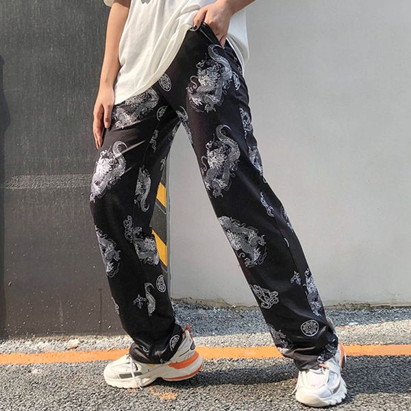 chinese style dragon print cargo pants women black high waist pocket trousers womens joggers sweatpants harajuku streetwear pant, Black;white
chinese style dragon print cargo pants women black high waist pocket trousers womens joggers sweatpants harajuku streetwear pant, Black;white