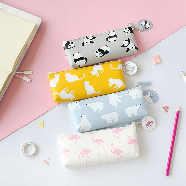 cute cartoon animals panda flamingo polar bear cat pu pencil bag kawaii water proof big large capacity students pencil case
cute cartoon animals panda flamingo polar bear cat pu pencil bag kawaii water proof big large capacity students pencil case