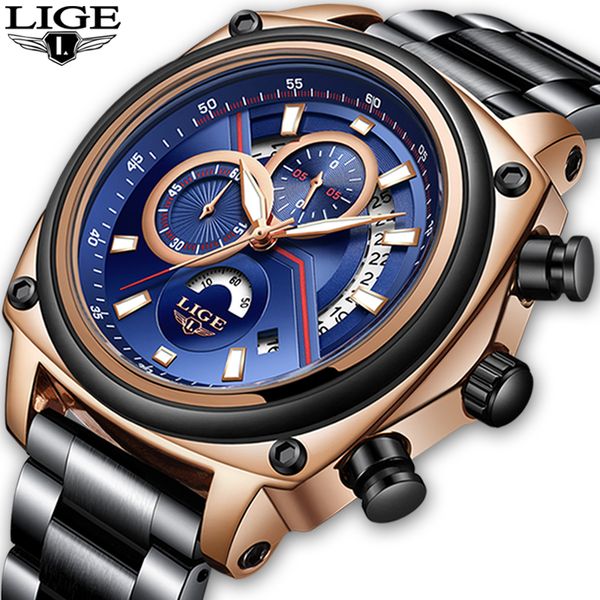 lige new mens watches waterproof calendar fashion male clock sport men wristwatch relogio masculino, Slivery;brown
lige new mens watches waterproof calendar fashion male clock sport men wristwatch relogio masculino, Slivery;brown