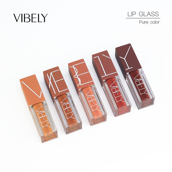 lip gloss 5 color brown glaze matte smooth velvet liquid lipstick set fashion brand makeup cosmetics 
lip gloss 5 color brown glaze matte smooth velvet liquid lipstick set fashion brand makeup cosmetics