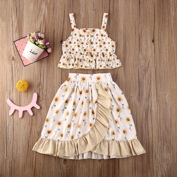 summer toddler kids baby girl sunflower crop ruffle dress outfit clothes casaul summer set, White
summer toddler kids baby girl sunflower crop ruffle dress outfit clothes casaul summer set, White