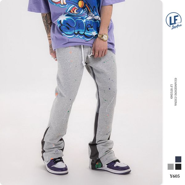 tide brand designer men luxury2020 spring and summer new origional national fashion mens splash ink color dot stitching trousers mens casual, Black
tide brand designer men luxury2020 spring and summer new origional national fashion mens splash ink color dot stitching trousers mens casual, Black