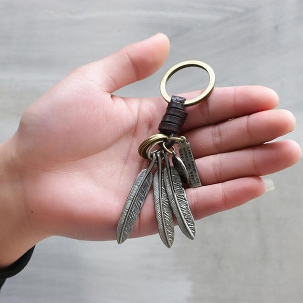 keychains leaf feather keychain creative personality braided alloy accessories 2021 bag key ring pendant, Silver
keychains leaf feather keychain creative personality braided alloy accessories 2021 bag key ring pendant, Silver