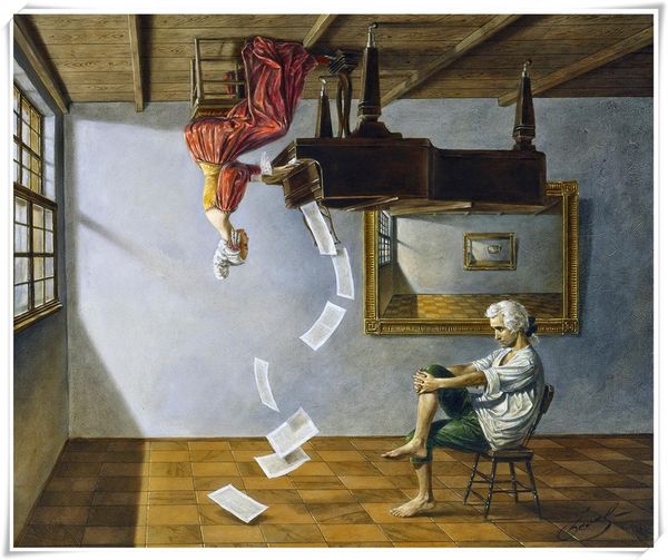 michael cheval surreal hd print modern oil painting on canvas poster wall art picture for living room home decor 12x16x4
michael cheval surreal hd print modern oil painting on canvas poster wall art picture for living room home decor 12x16x4