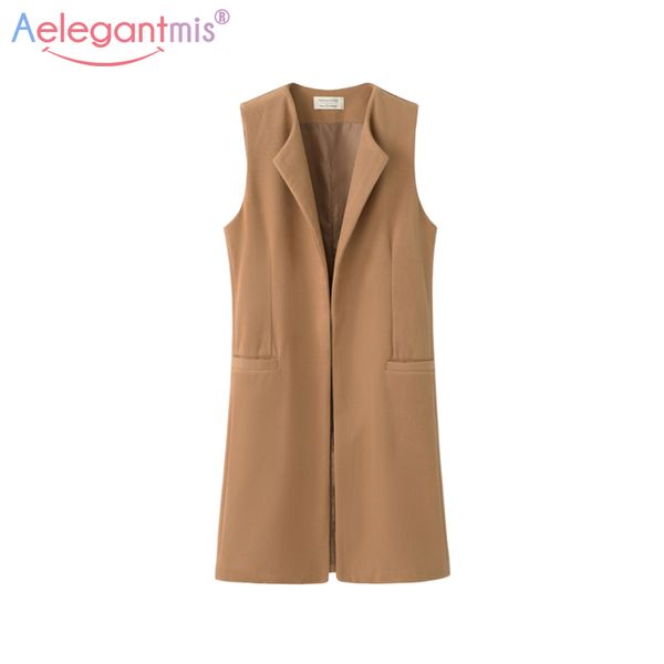 

women autumn spring wool blend vest waistcoat lady office wear long waistcoat women coat casual sleeveless vest jacket plus size, Black;white