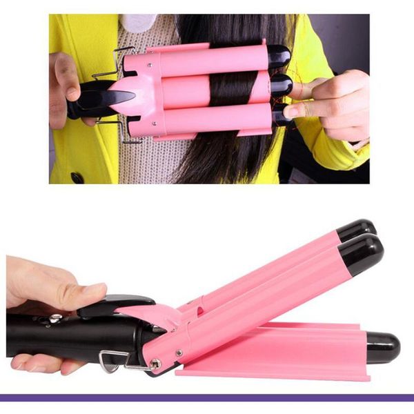 professional hair curling iron ceramic triple barrel hair curler irons hair wave wand styling tools
professional hair curling iron ceramic triple barrel hair curler irons hair wave wand styling tools